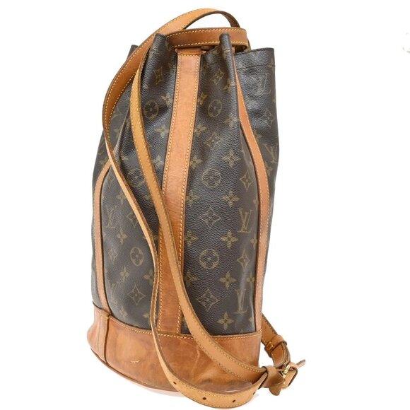 LOUIS VUITTON LV Randonnee PM Shoulder Bag Monogram Leather Brown M42243 35KA717 - Picture 2 of 16